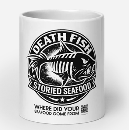 Death Fish Storied Seafood Ceramic Mug
