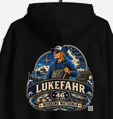 Southern Maryland Black Hoodie Sweatshirt Watermen Gear