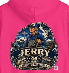 Southern Maryland Pink Sweatshirt Hoodie Watermen Gear